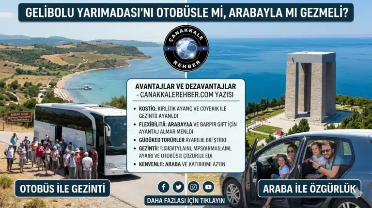 Gelibolu Yarımadası’nı Otobüsle mi, Arabayla mı Gezmeli?