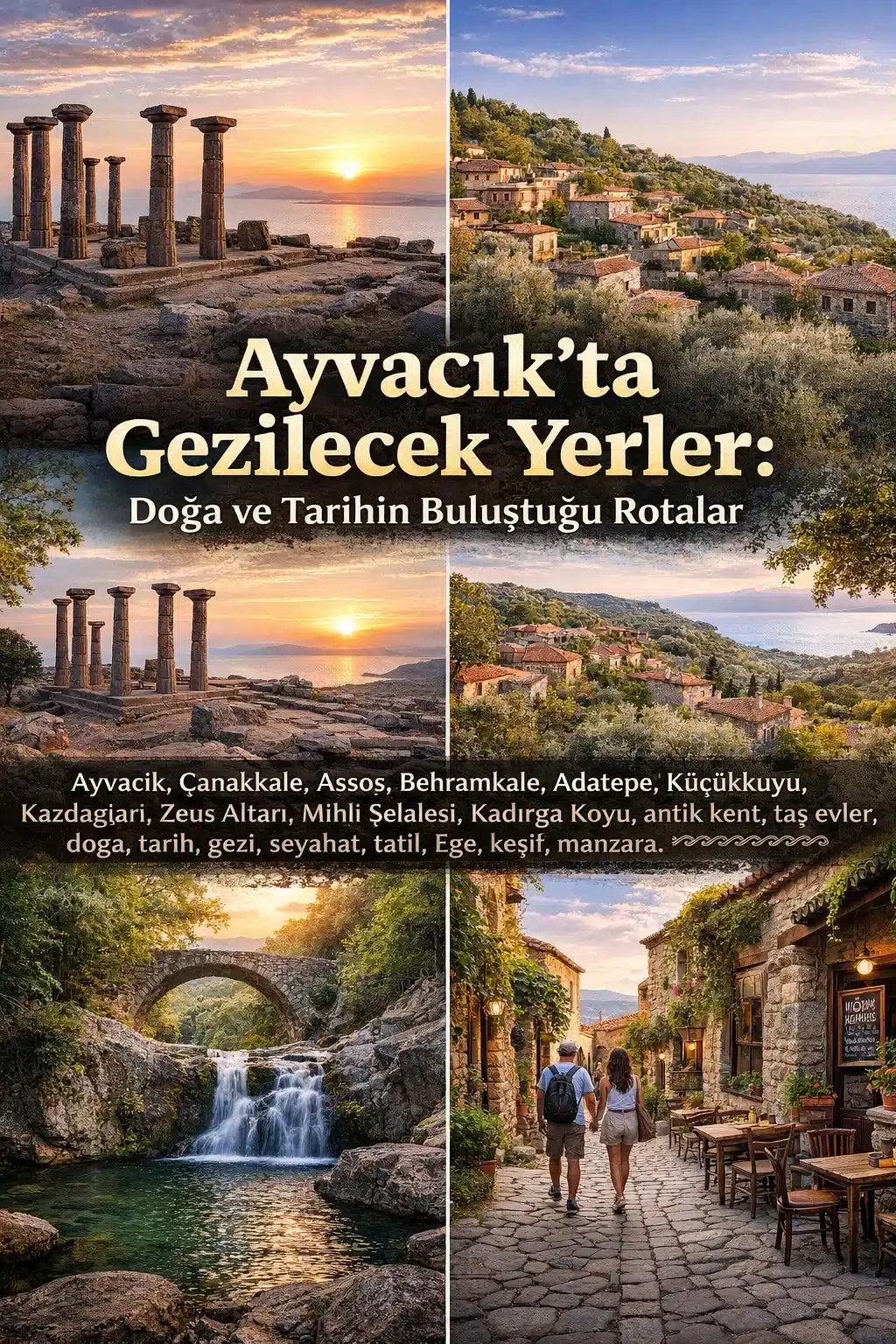 Ayvacık’ta Gezilecek Yerler: Doğa ve Tarihin Buluştuğu Rotalar