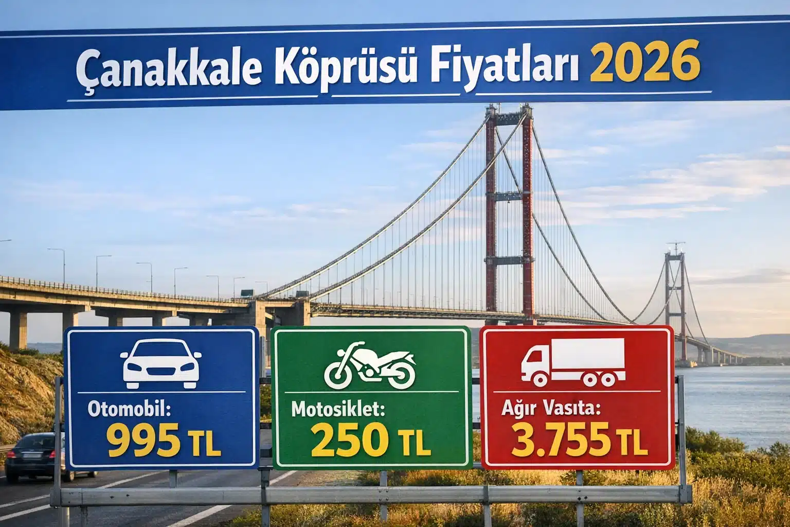 Çanakkale Köprüsü Fiyatları 2026